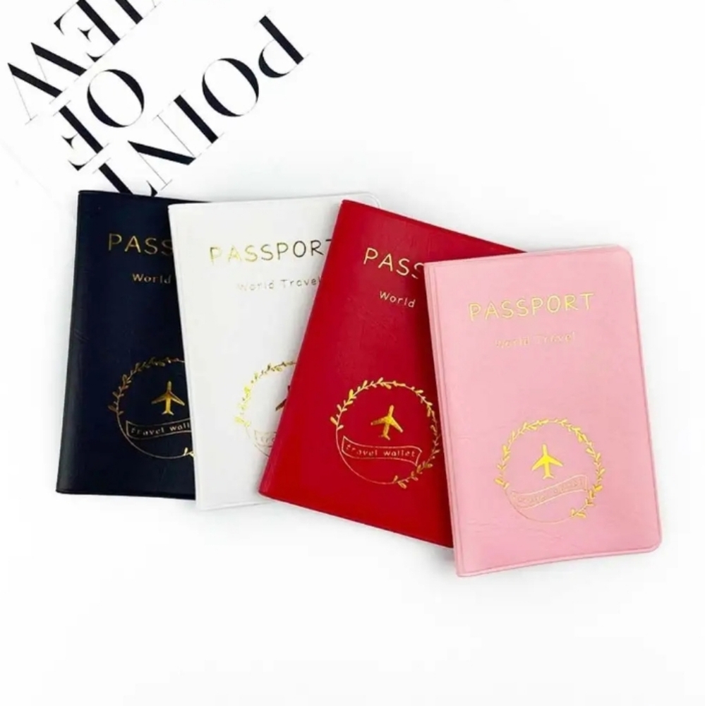 💮3/$20💮 Pink Faux Leather Passport Holder Cover